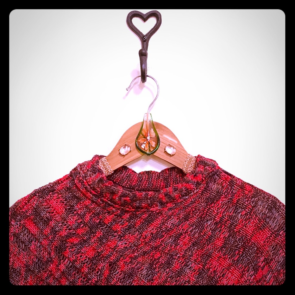 Red and Brown Poncho